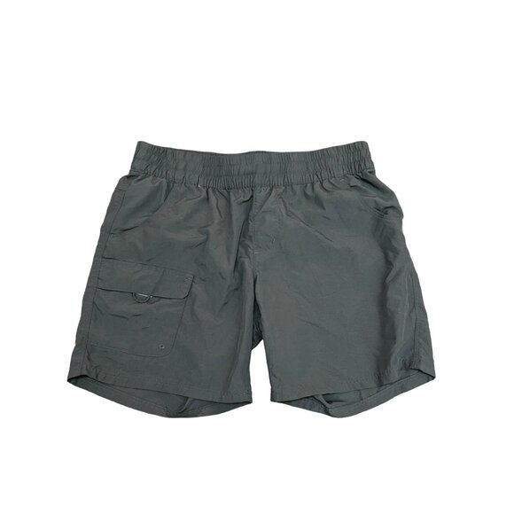 Columbia Pants - Columbia Nylon Shorts Pull On Cargo Hiking Bermuda Zip Pockets Hike Small 6in